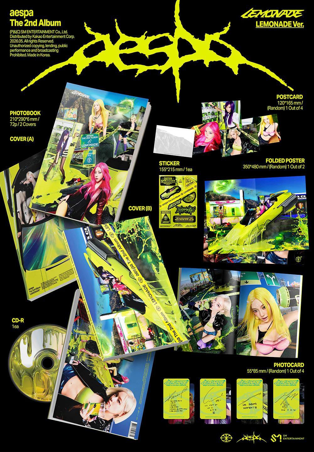 AESPA - 2ND ALBUM [LEMONADE] (LEMONADE VER.) - Image 2
