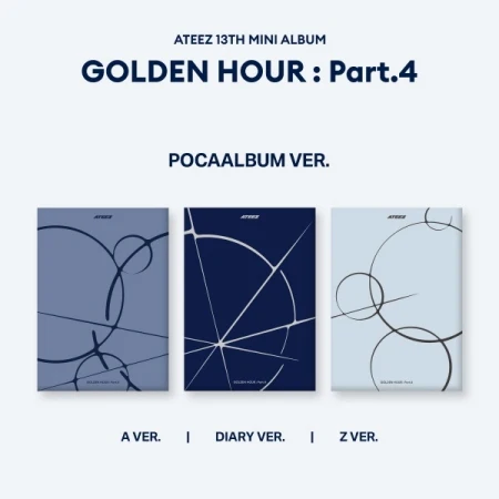 ATEEZ - 13TH MINI ALBUM [GOLDEN HOUR : PART.4] (POCAALBUM VER.) + MAKESTAR LUCKY DRAW EVENT PHOTOCARD - Image 4
