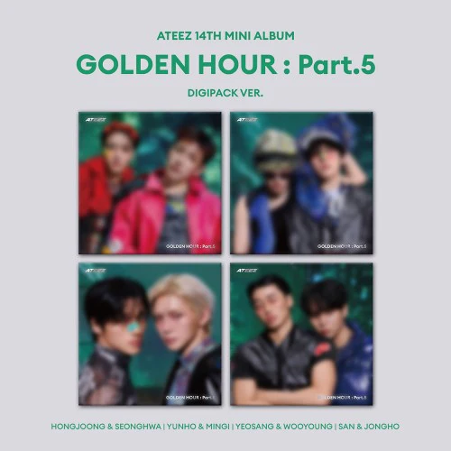 ATEEZ - 14TH MINI ALBUM [GOLDEN HOUR : PART.5] (DIGIPACK UNIT VER.) + APPLEMUSIC POB PHOTOCARD - Image 3