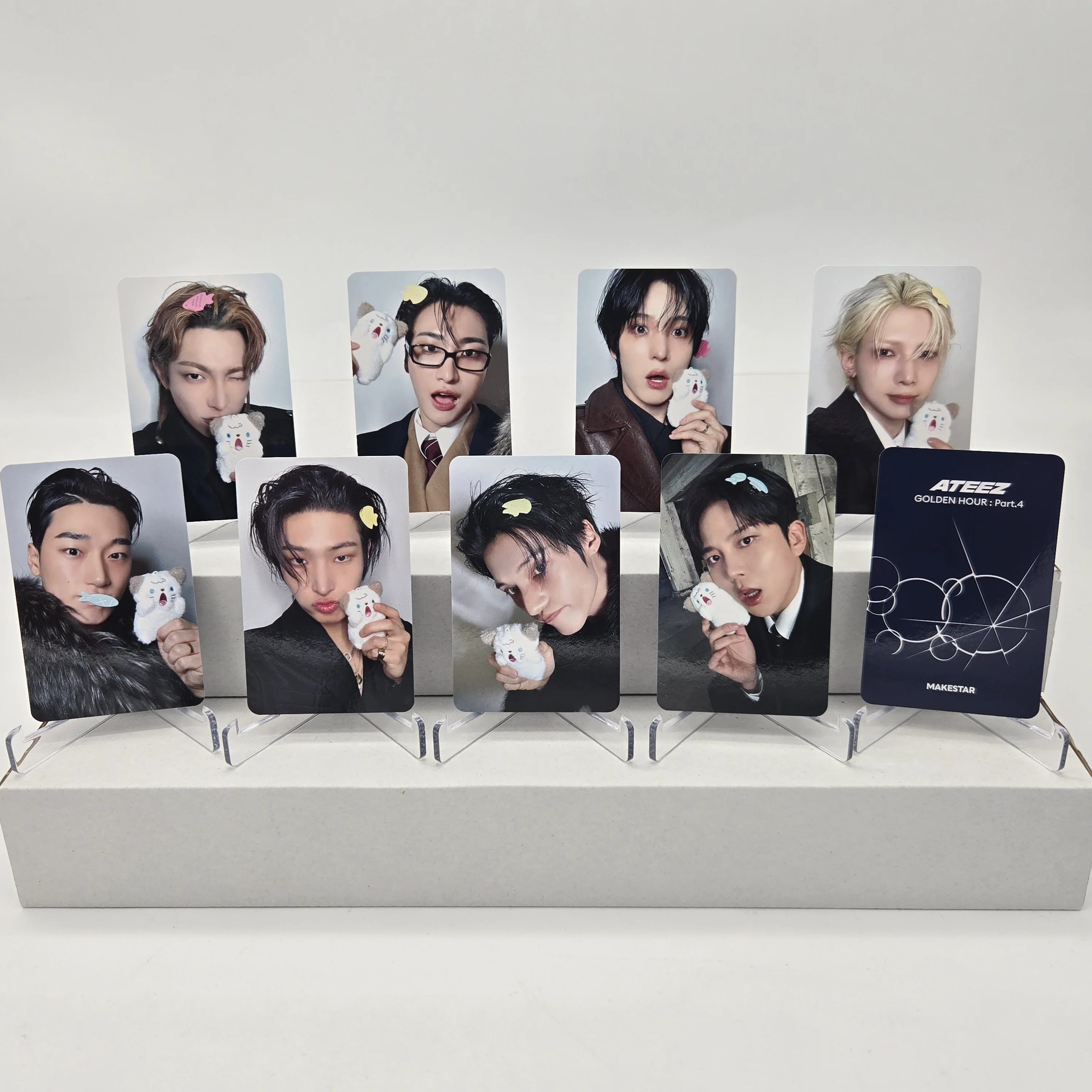 ATEEZ - GOLDEN HOUR : PART.4 - MAKESTAR POB PHOTOCARD (MEOW VER.)