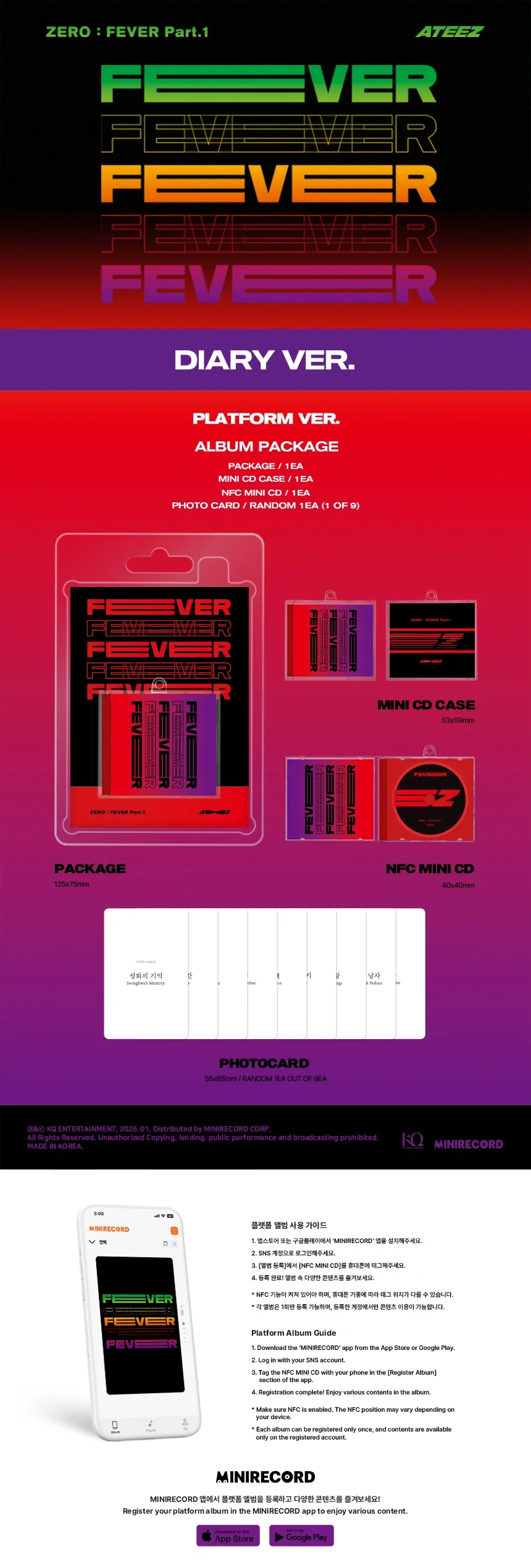 ATEEZ - [ZERO : FEVER Part 1] (REPACKAGE PLATFORM VER.) - Image 4