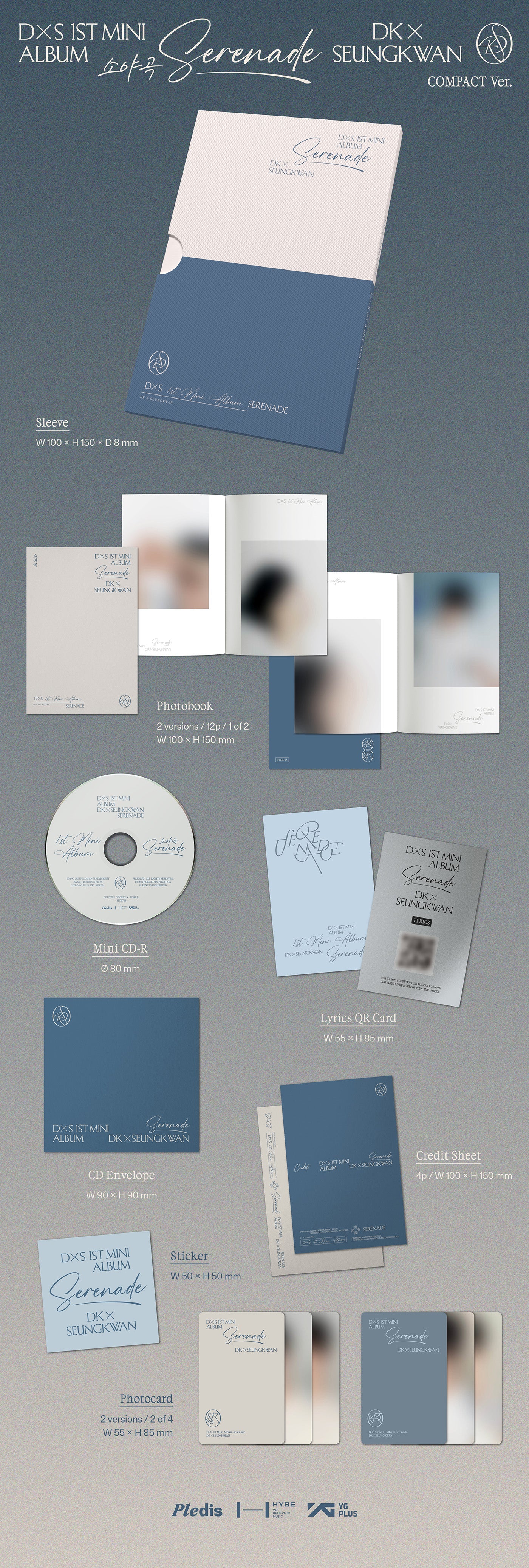 DXS (SEVENTEEN) - 1ST MINI ALBUM [SERENADE] COMPACT VER. - Image 2