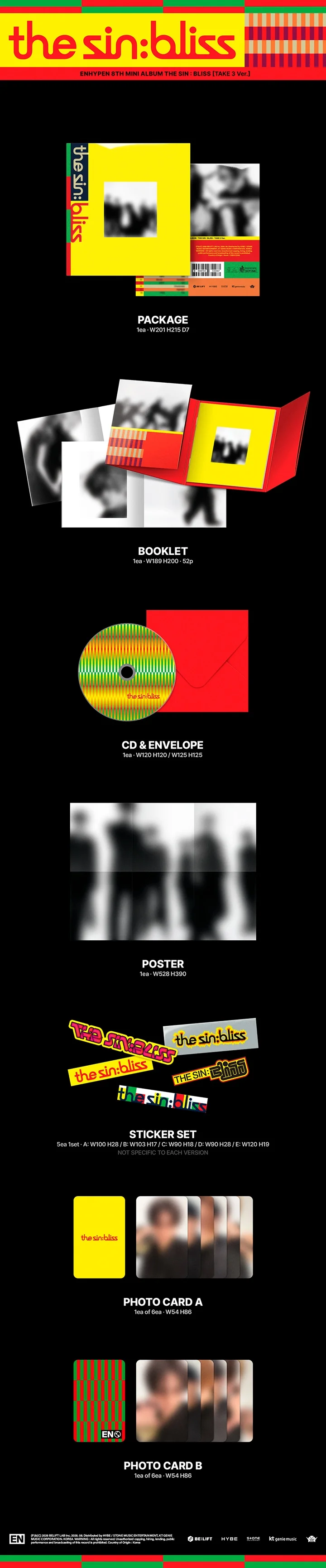 ENHYPEN - 8TH MINI ALBUM [THE SIN : BLISS] + ALADIN POB PHOTOCARD - Image 4
