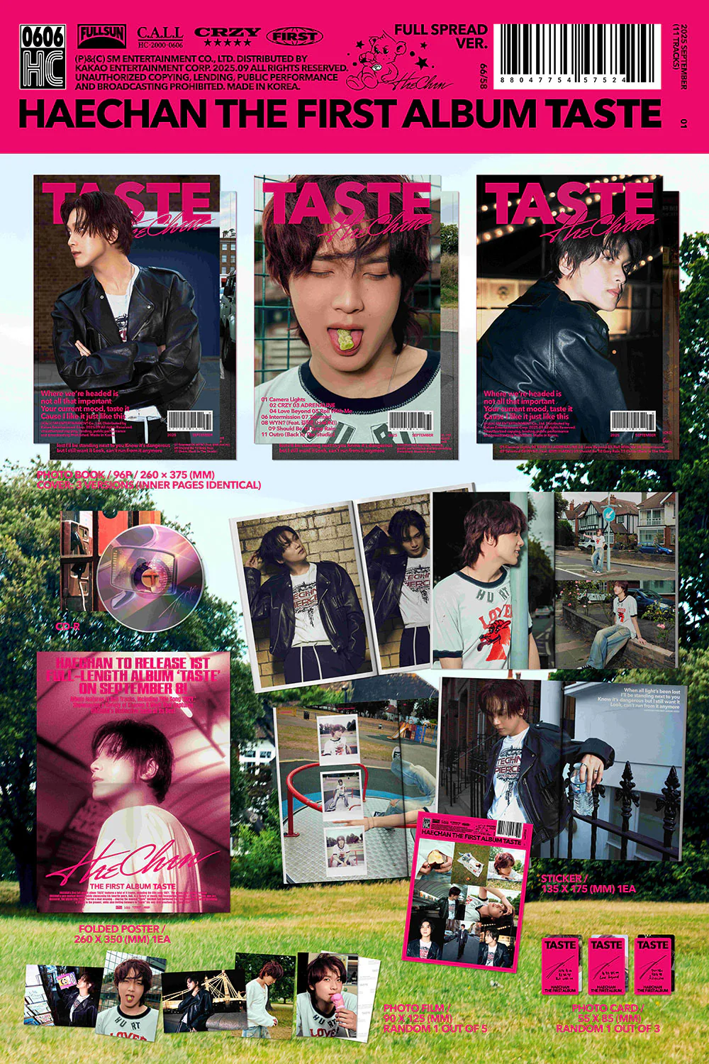 HAECHAN (NCT) - TASTE (FULL SPREAD VER.) [1ST ALBUM] - Image 2
