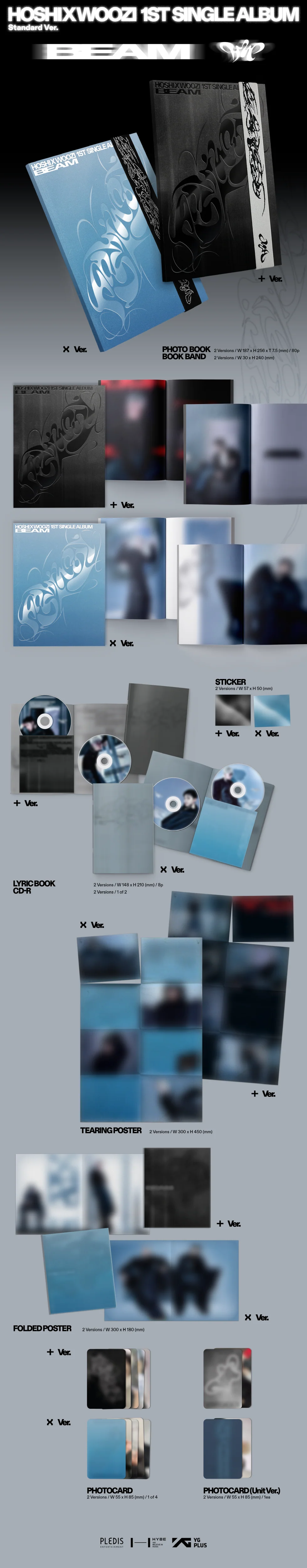HOSHI X WOOZI (SEVENTEEN) - BEAM (1ST SINGLE ALBUM) - Image 2