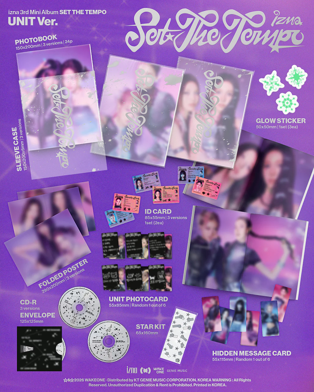 IZNA - 3RD MINI ALBUM [SET THE TEMPO] UNIT VER. - Image 2