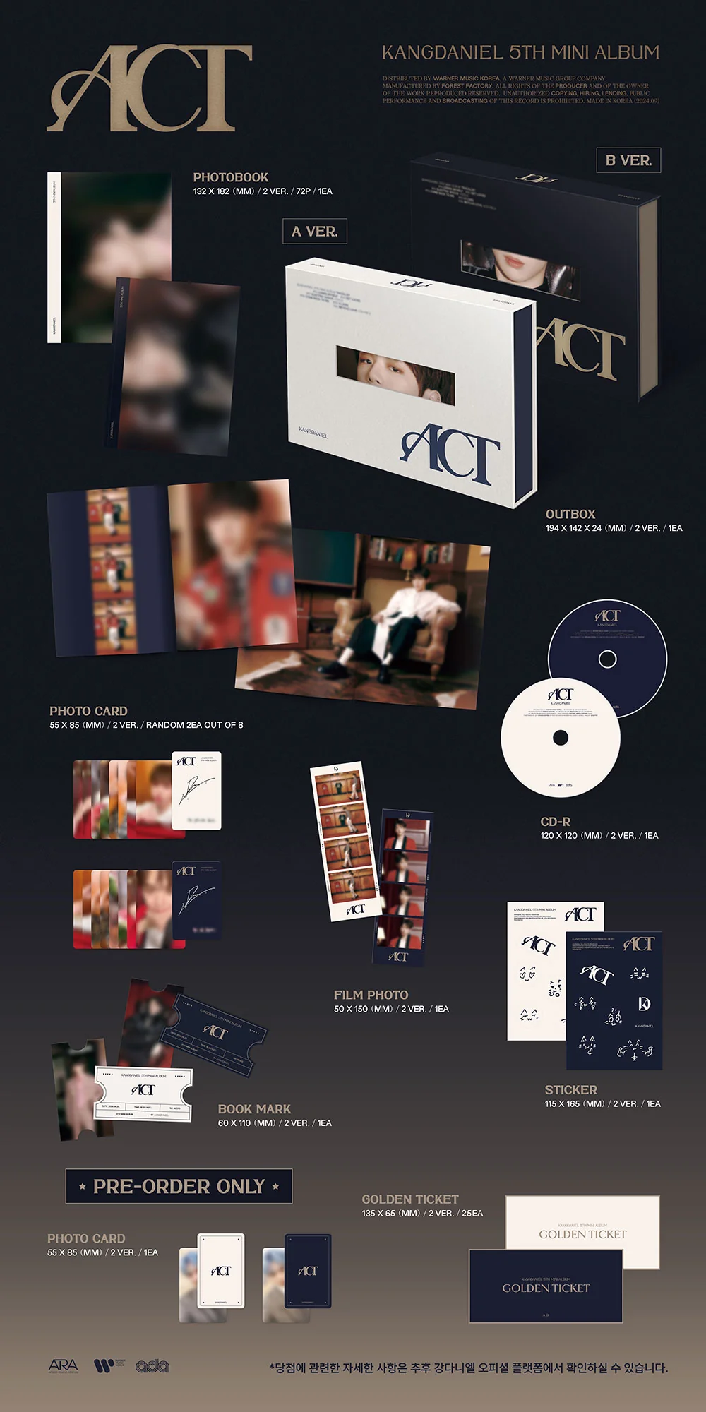 KANG DANIEL - ACT (5TH MINI ALBUM) - Image 2