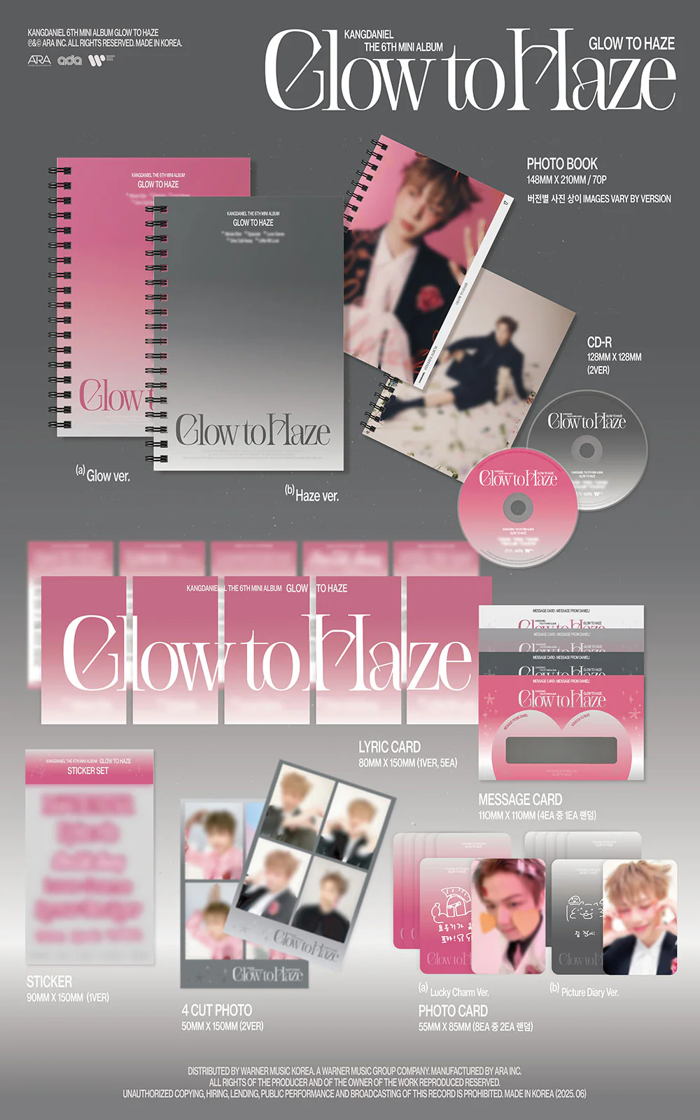KANG DANIEL - GLOW TO HAZE (PHOTOBOOK VER.) [6TH MINI ALBUM] - Image 2