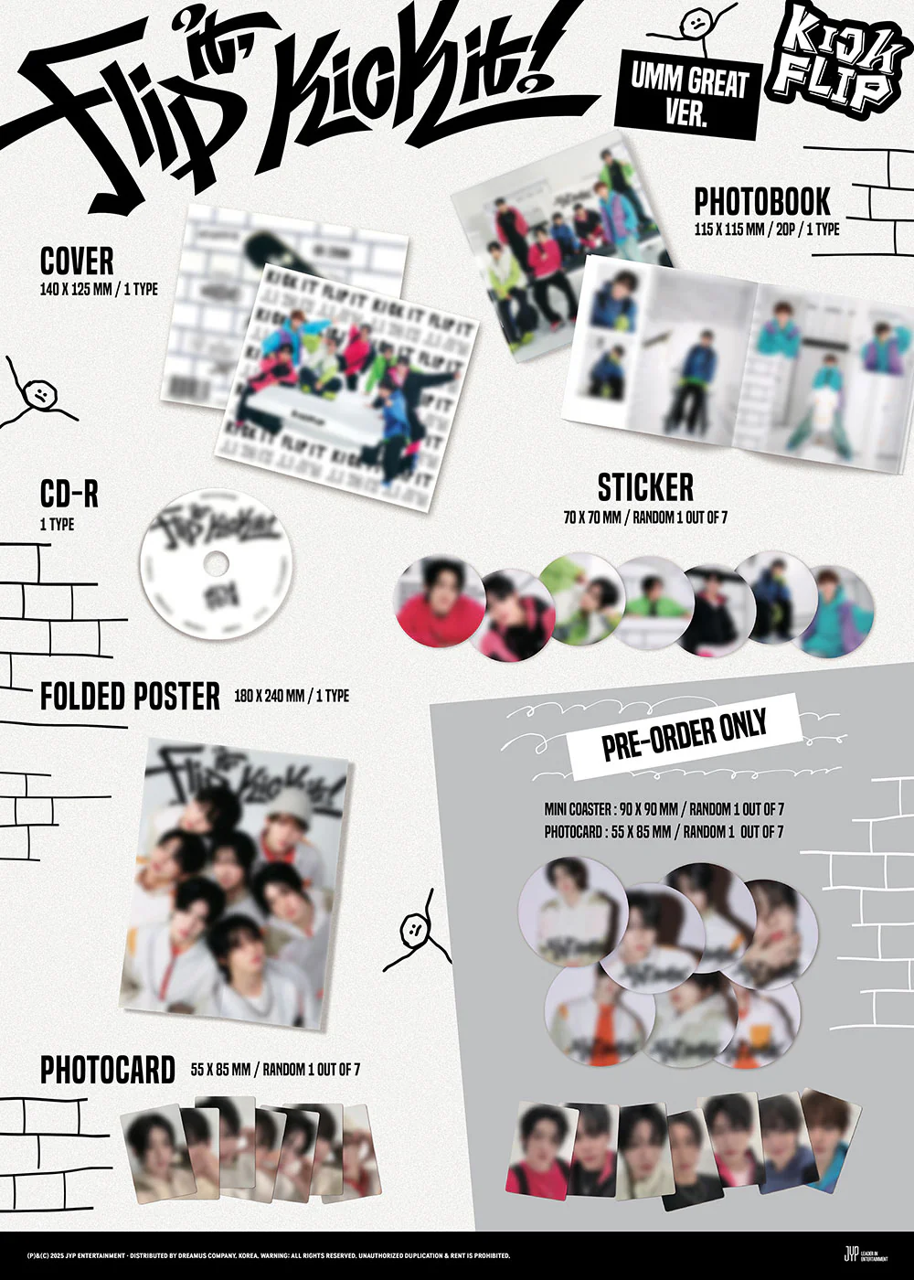 KickFlip - Flip it, Kick it! (Umm Great Ver.) [1st Mini Album] - Image 2