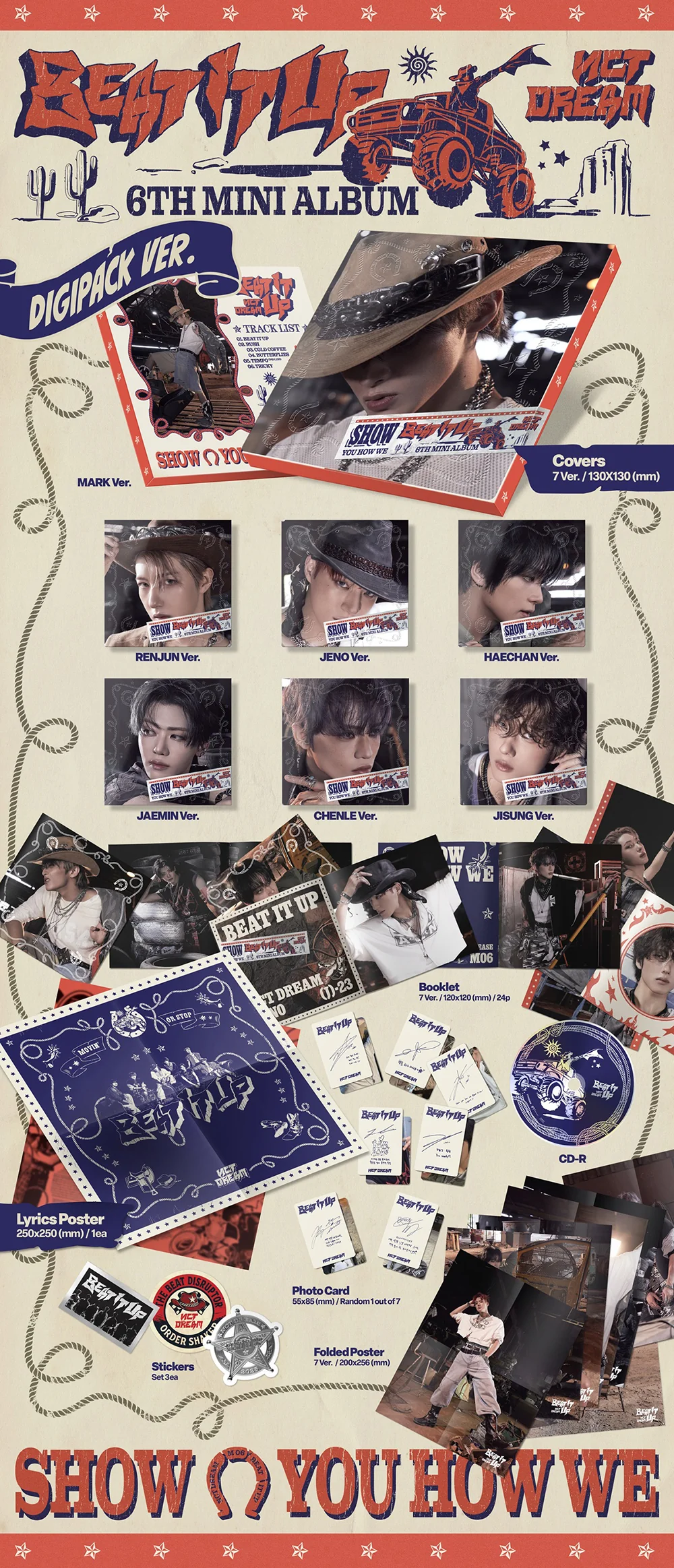 NCT DREAM - 6TH MINI ALBUM [BEAT IT UP] (DIGIPACK VER.) - Image 2