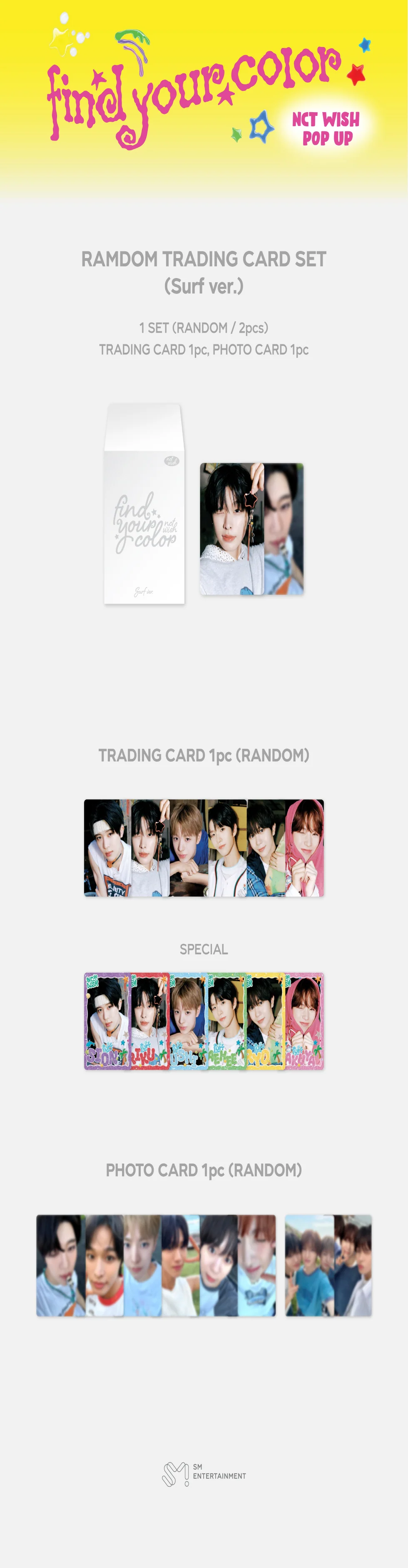 NCT WISH - FIND YOUR COLOR - RANDOM TRADING CARD - Image 4