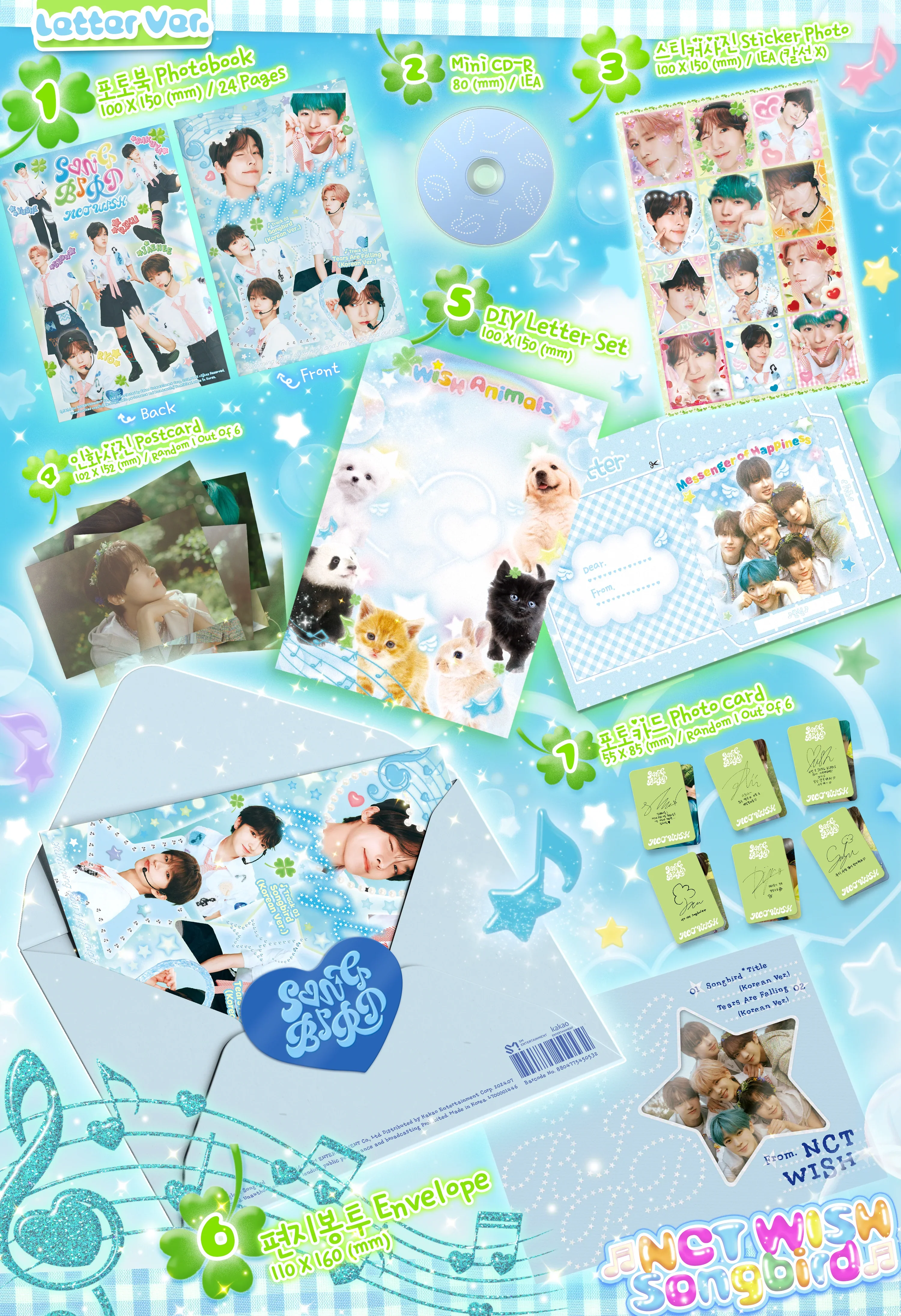 NCT WISH - SONGBIRD (LETTER VER.) [SINGLE ALBUM] - Image 2