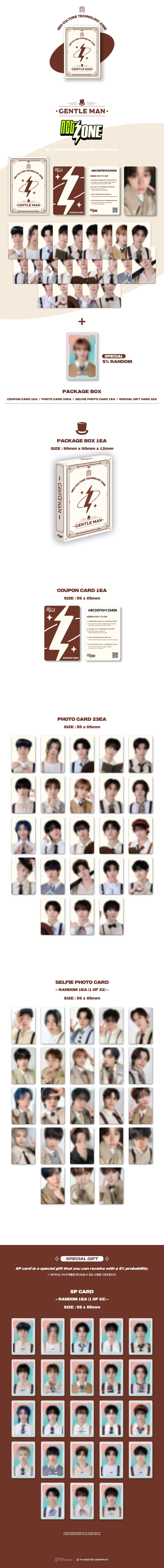 NCT - ZONE COUPON CARD [GENTLE MAN VER.] - Image 2