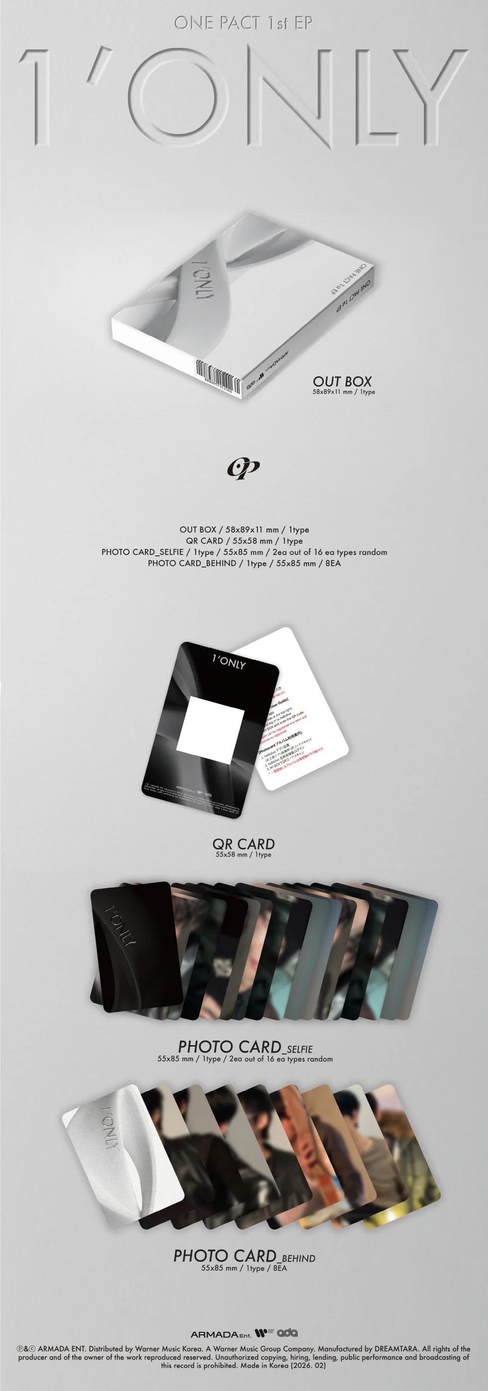 ONE PACT - 1ST EP [1'ONLY] (PLATFORM VER.) - Image 2