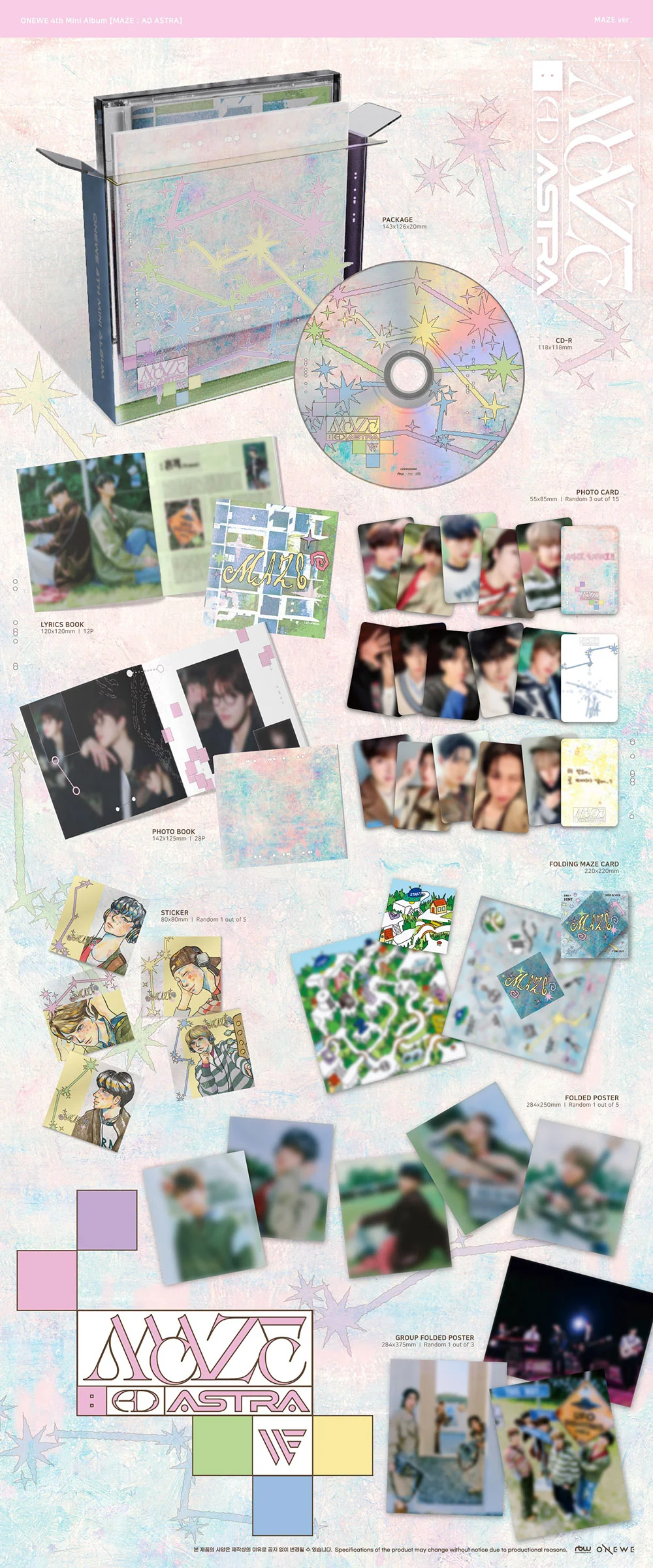 ONEWE - MAZE : AD ASTRA (MAZE VER.) [4TH MINI ALBUM] - Image 2