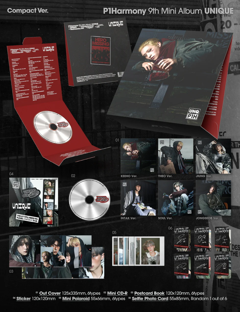 P1HARMONY - 9TH MINI ALBUM [UNIQUE] (COMPACT VER.) - Image 2