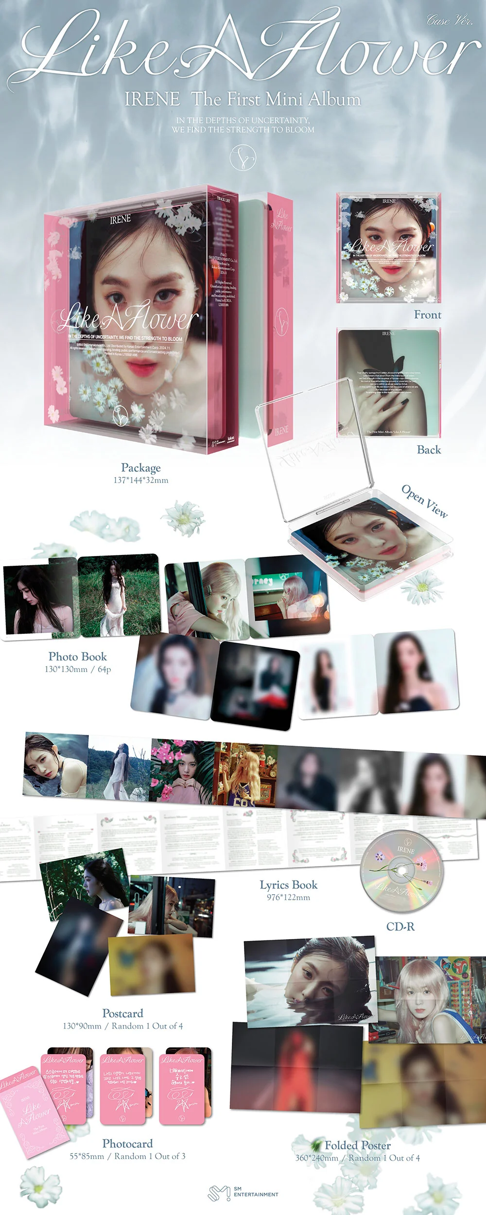 IRENE (RED VELVET) - LIKE A FLOWER (CASE VER.) [1ST MINI ALBUM] - Image 2