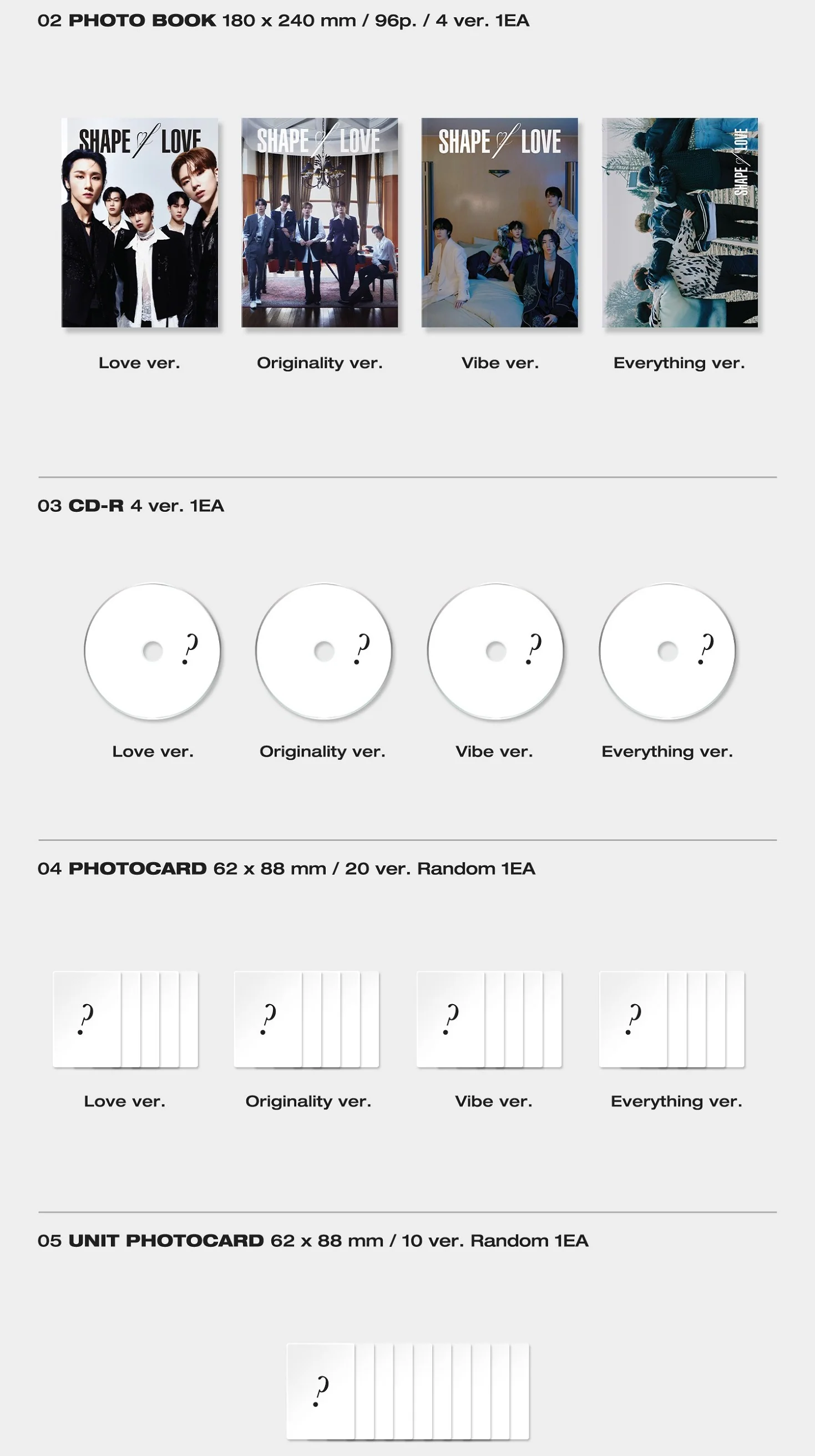 MONSTA X - SHAPE OF LOVE (11th Mini Album) - Image 3