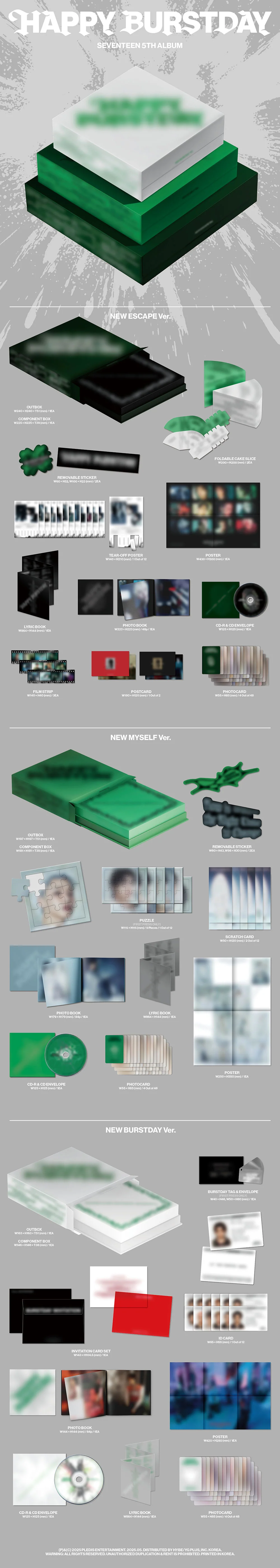 SEVENTEEN - HAPPY BURSTDAY (5TH ALBUM) - Image 2