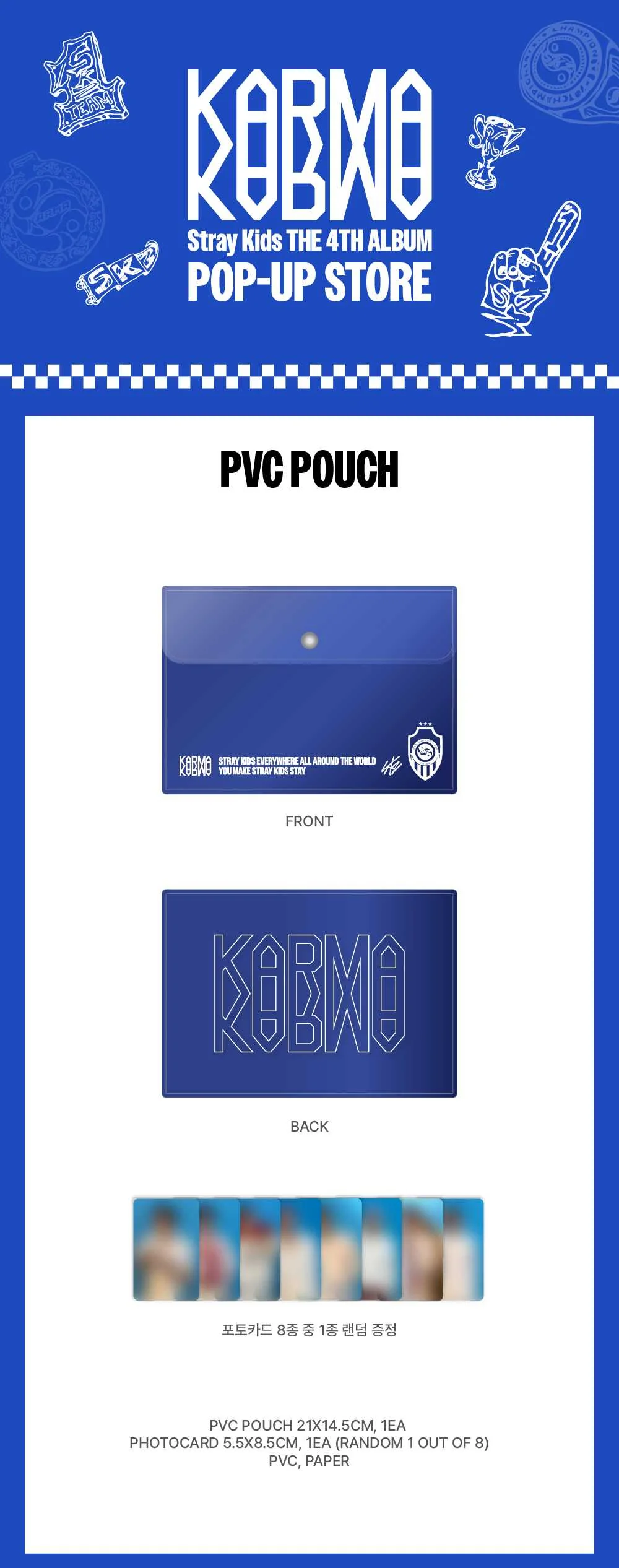 STRAY KIDS - KARMA POP-UP MD PVC POUCH - Image 2