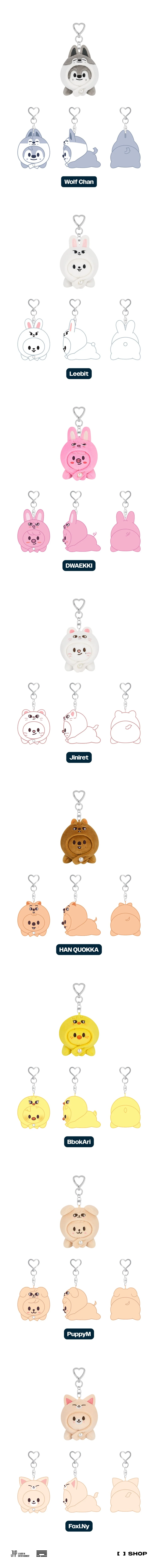 STRAY KIDS - SKZOO KEYRING LYING VER. (dominATE : celebrATE) - Image 2