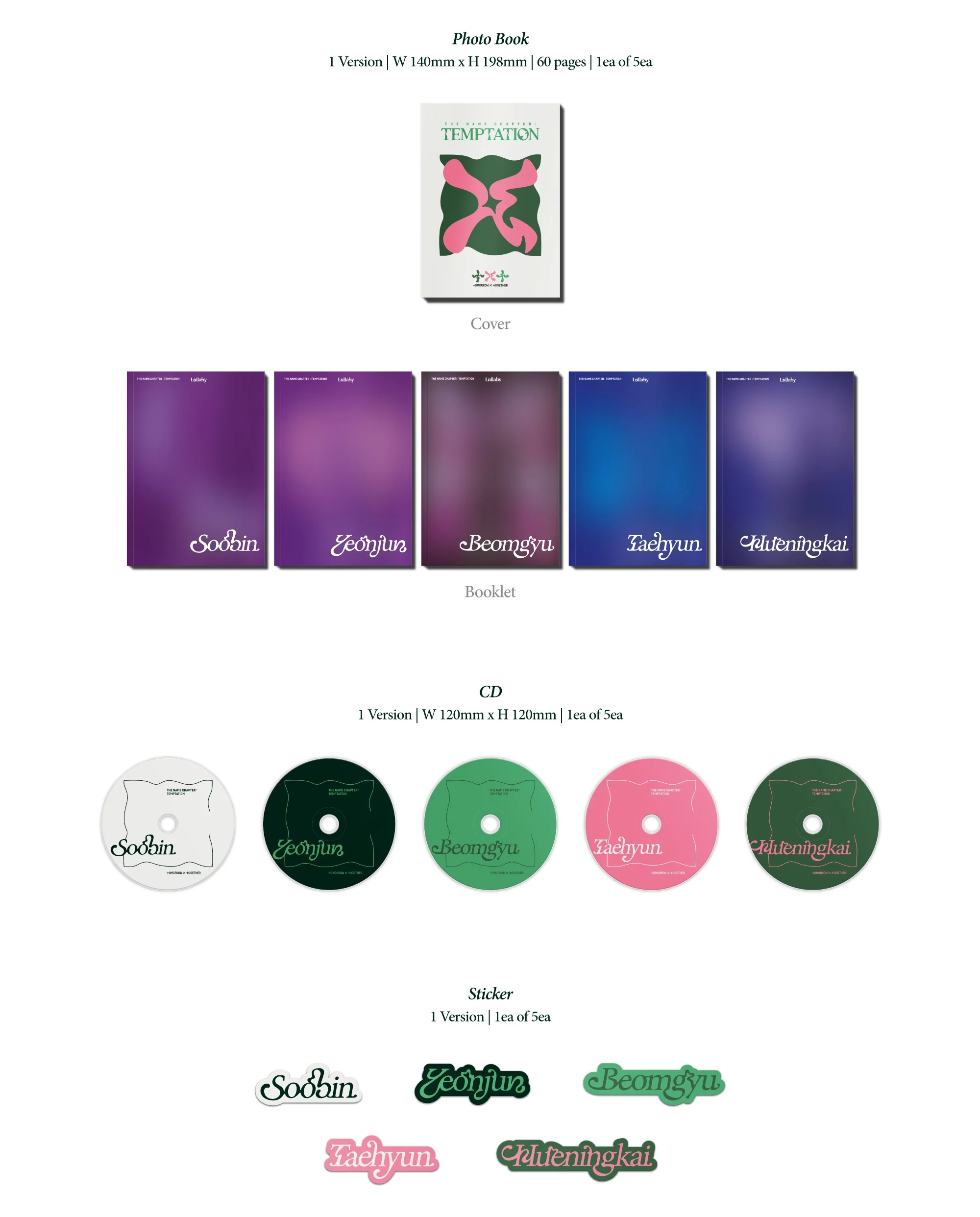 TOMORROW X TOGETHER (TXT) - THE NAME CHAPTER : TEMPTATION (LULLABY VER.) - Image 4
