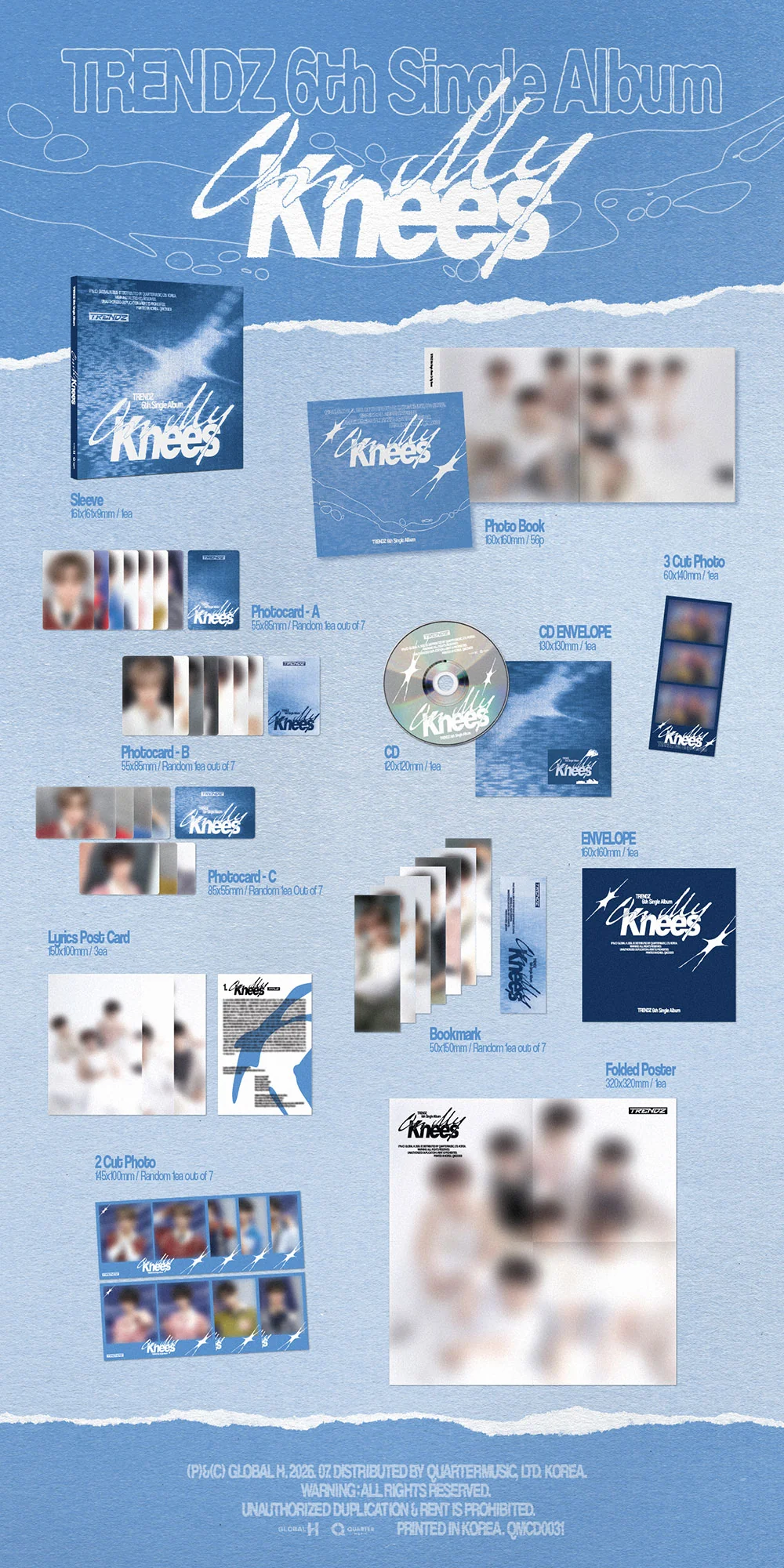 TRENDZ - 6TH SINGLE ALBUM [ON MY KNEES] - Image 2