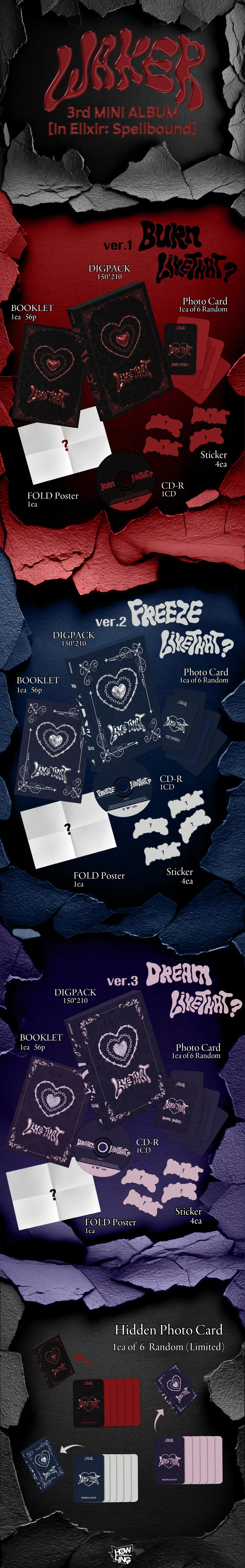 WAKER - 3RD MINI ALBUM [IN ELIXIR: SPELLBOUND] - Image 2