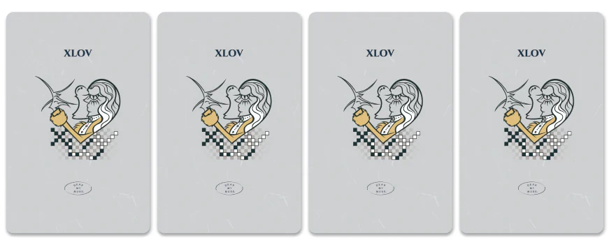 XLOV - 2ND MINI ALBUM [I,GOD] + DEARMYMUSE (DMM) POB PHOTOCARD - Image 2