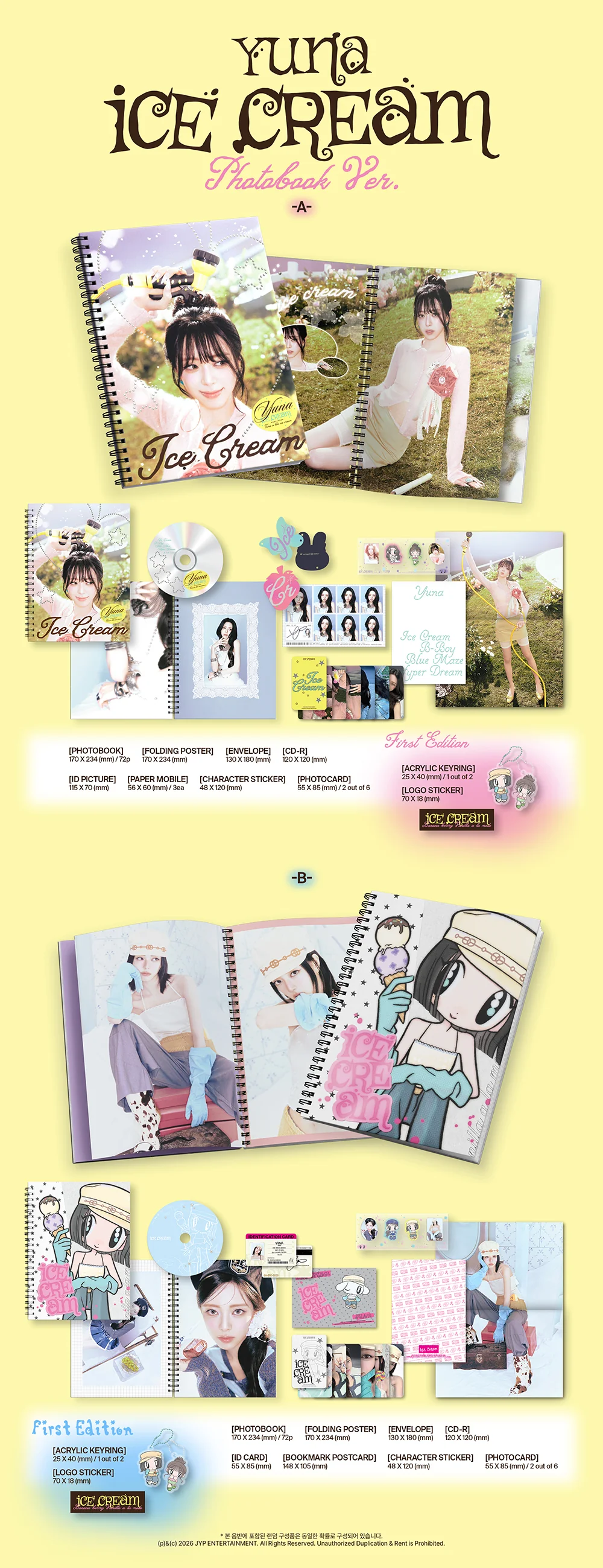 YUNA (ITZY) - 1ST MINI ALBUM [ICE CREAM] - Image 2